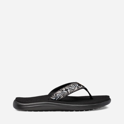 Teva Voya Women's Black Flip Flops CA83547 Canada Clearance